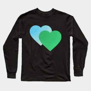 Blue Greening Long Sleeve T-Shirt